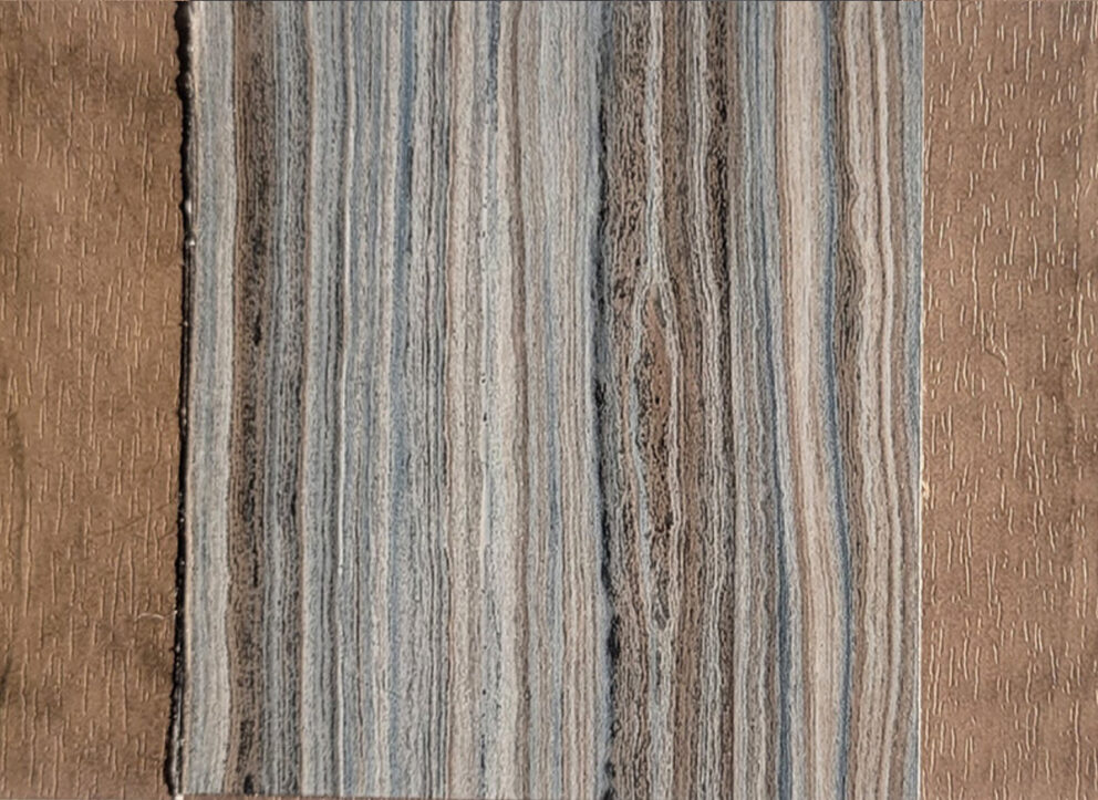 Living Room Accent Wall: Rustic Alder & Heavenly Quartz