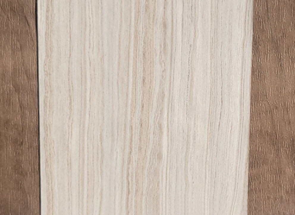 Living Room Accent Wall: Rustic Alder & Mineral Quartz