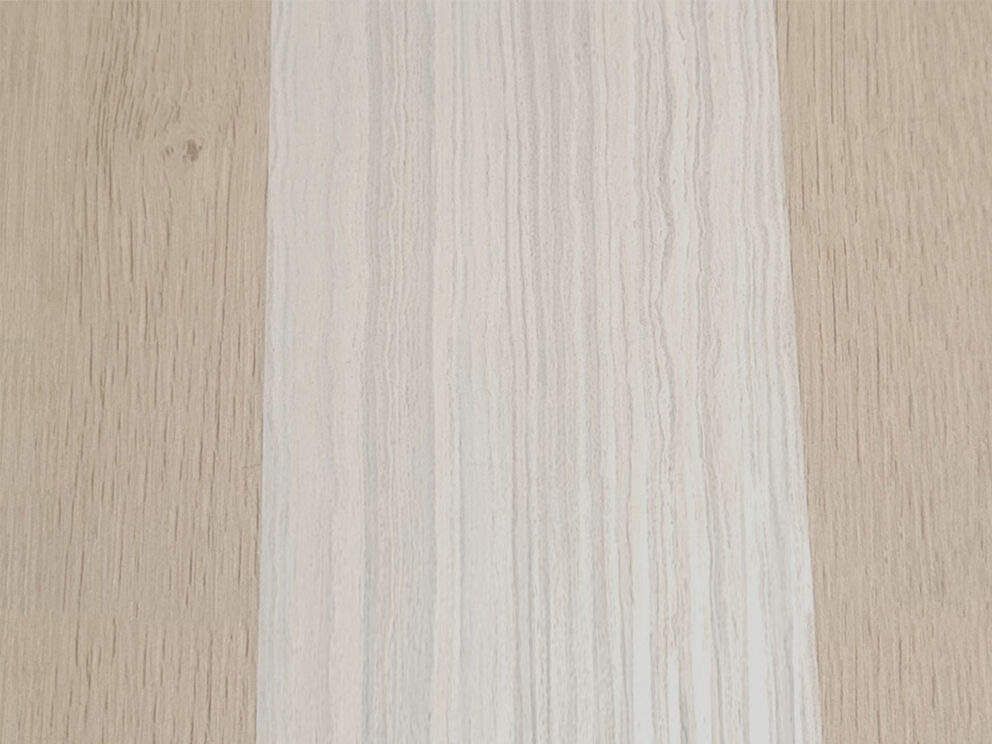 Living room accent wall: Oakley + Crystal Quartz